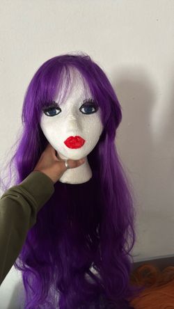 LONG PURPLE WIG 