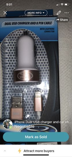 iPhone charger with car adapter