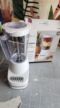 Mainstays 500 W 48 oz Jar 6-Speed Blender, White