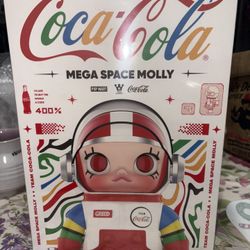 Pop Mart Mega Space Molly Team Coca-cola