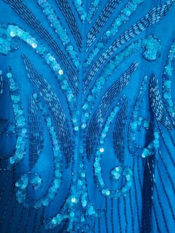 AJ Bari Petite vintage beaded tourquoise blue silk dress for Sale in Garden  Grove, CA - OfferUp