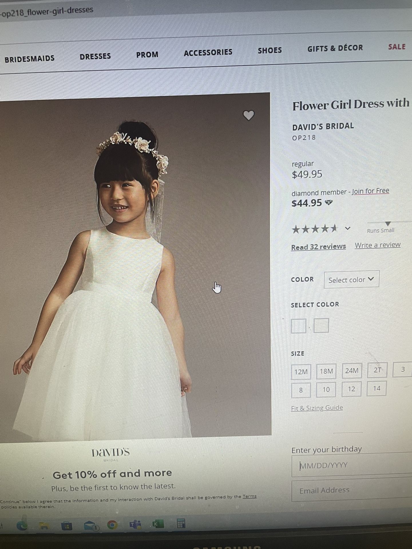 Flower Girl Dress (ivory)