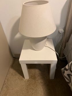 Lamp and side table