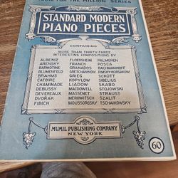 Standard Modern Piano Pieces Sheet Music 1924 No. 12