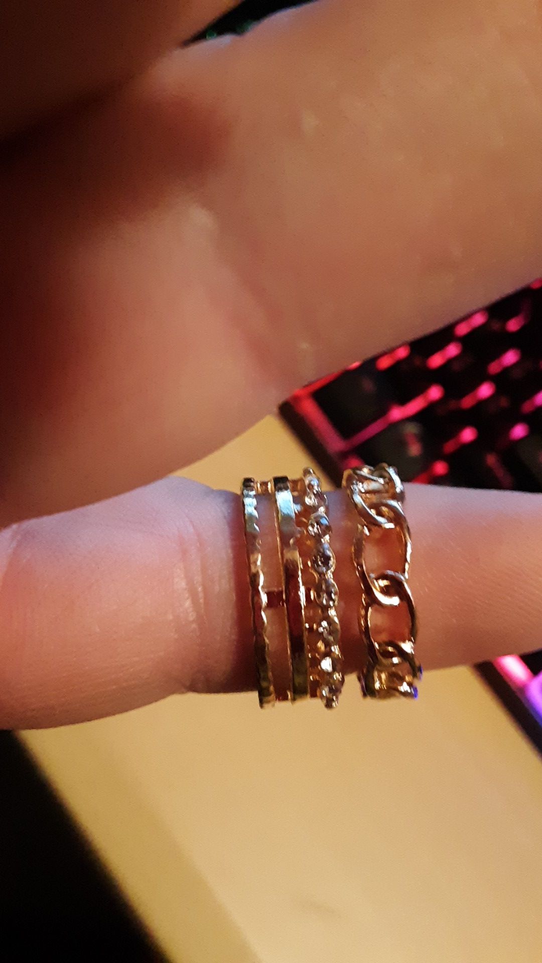 5 brand new fashion rings