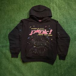 Sp5der Hoodie Worldwide Black Punk Color Way  