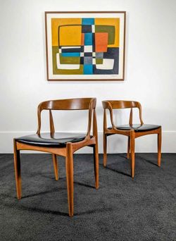 Danish Modern Pair of Teak Model 16 Chairs by Johannes Anderson
