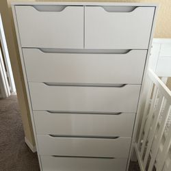 Tall Dresser For Bedroom With 7 Drawers, Wood Closet Organizer