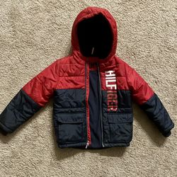 Boys tommy hilfiger puffer jacket 
