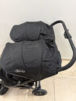 Jeep Side-by-Side Double Stroller – Black – Great Condition