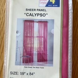 2 New Unopened Sheer Panels