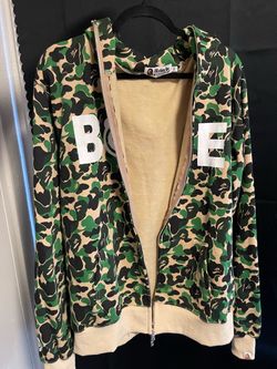 BAPE A Bathing Ape Camo Zip-Up Hoodie