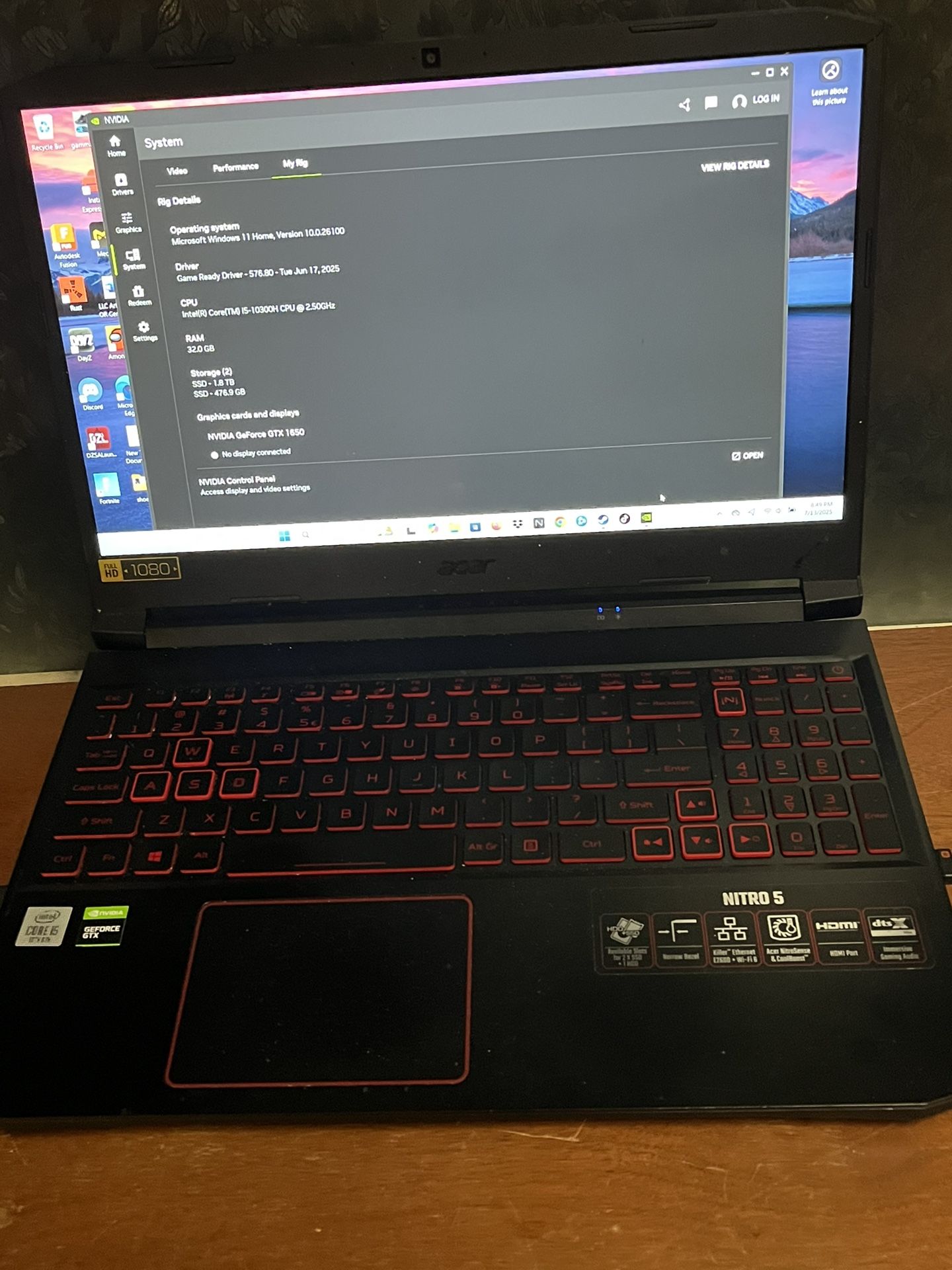 Nitro 5 Laptop