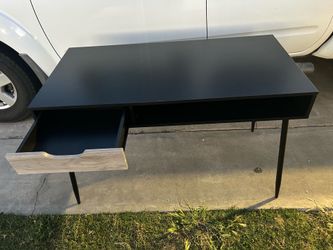 New black desk with drawer