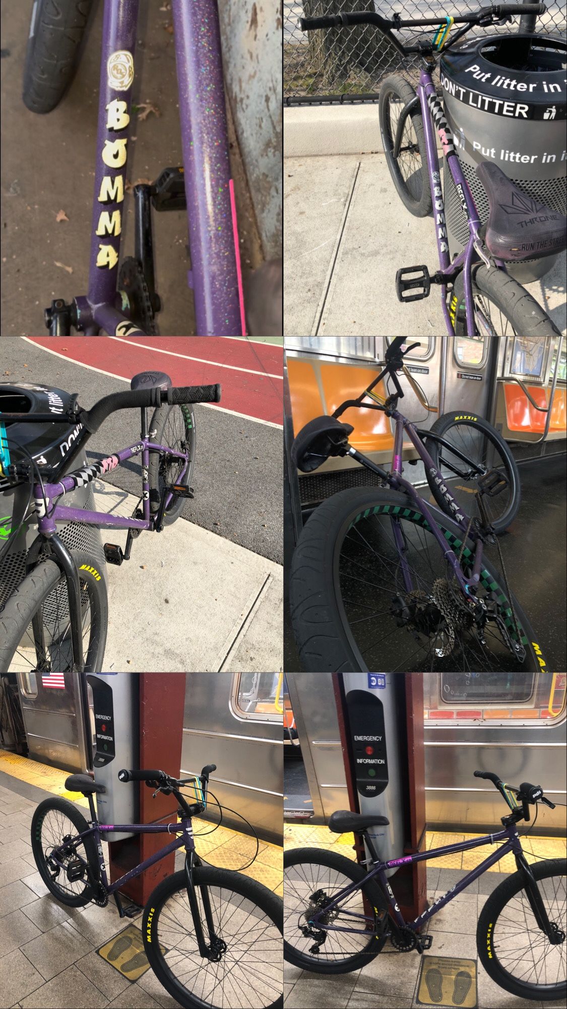 PURPLE GLITTER 27.5 MAFIA BOMMA 