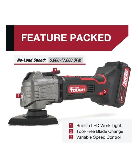 Oscillating Power Tool 20V Max Lithium Ion 2.0 Amp