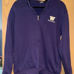University Of Washington Husky Corduroy Zip Up Sweatshirt