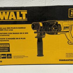 DEWALT 20V MAX* XR Rotary Hammer Drill, D-Handle, 1-Inch, Tool Only