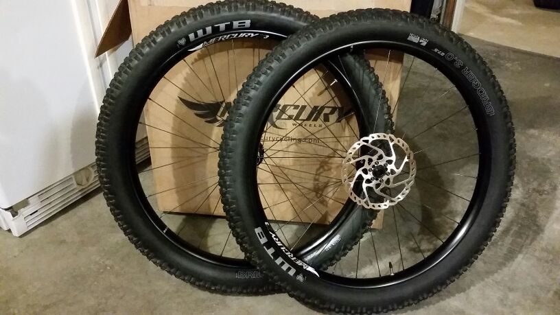 Mercury Cycling Alloy X3 Boost 27.5 Plus wheelset, WTB Bridger 27.5 X3.0" Tires