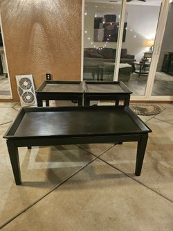 Coffee table and end tables
