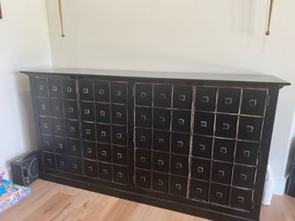 Solid wood buffet table
