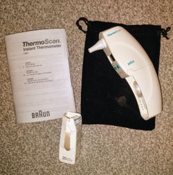 Authentic BRAUN ThermoScan Ear Thermometer HM-3 Tested