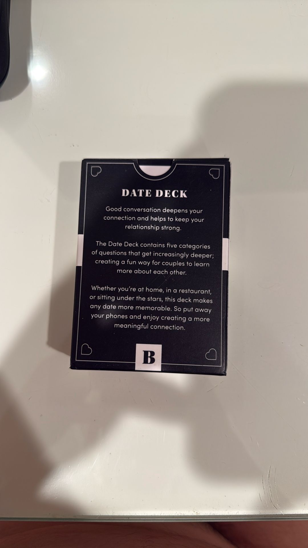 Date deck playing cards