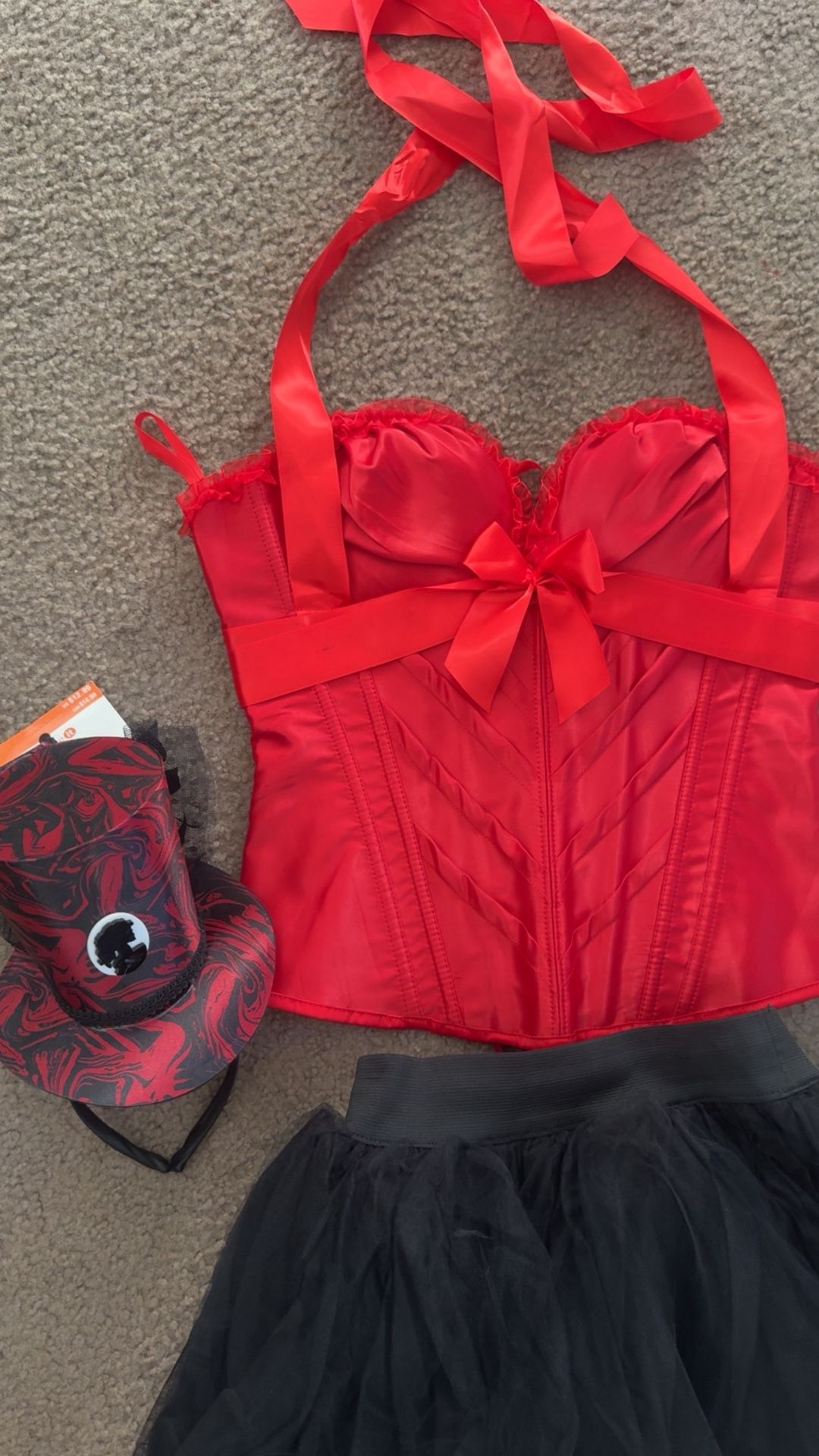 New Red Corset & Tutu Set❤️MEDIUM 🖤