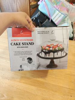 Emeril Lagasse 11-Inch Stoneware Cake Stand