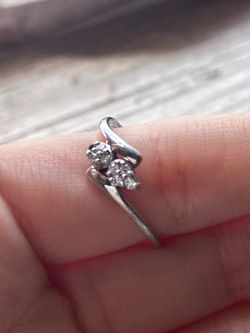 Sterling Sliver Diamond Ring
