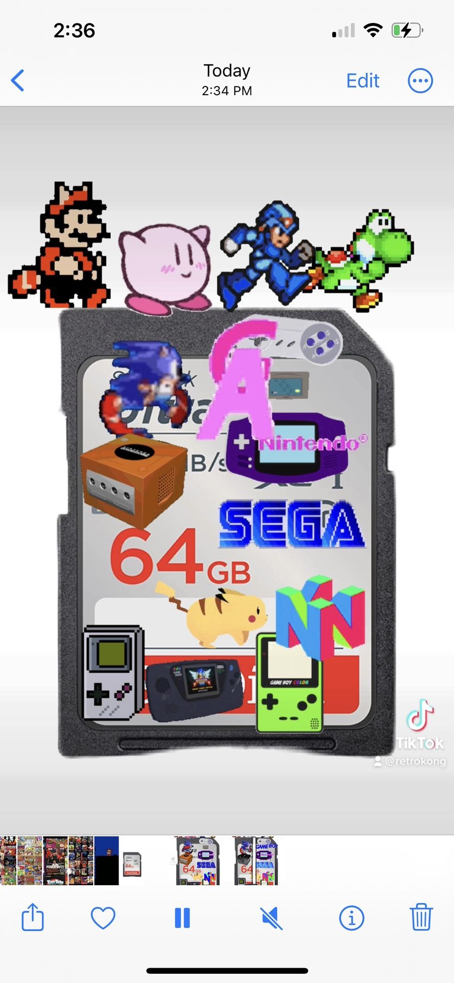 SD Card 64GB Retro Games Loaded For Wii Console - Over 6000 Games