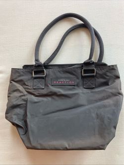 Kenneth Cole Reaction Gray Nylon Tote Bag W/Zip