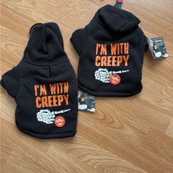 NEW Dog Costume Lights Up I’m With Creepy