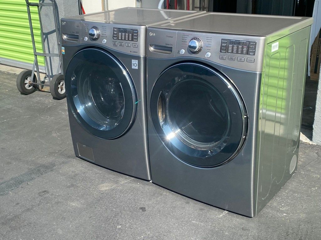 LG Front Load Washer And Stackable Gas Dryer Set