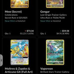 POKEMON SINGLES - CASH ONLY - READ DESCRIPTION 