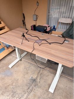 Electric Standing Desk – Height Adjustable w/ Memory Presets, Cable Grommets & Drawer