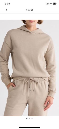 Marika Women’s Taupe Pullover Hoodie Size Small