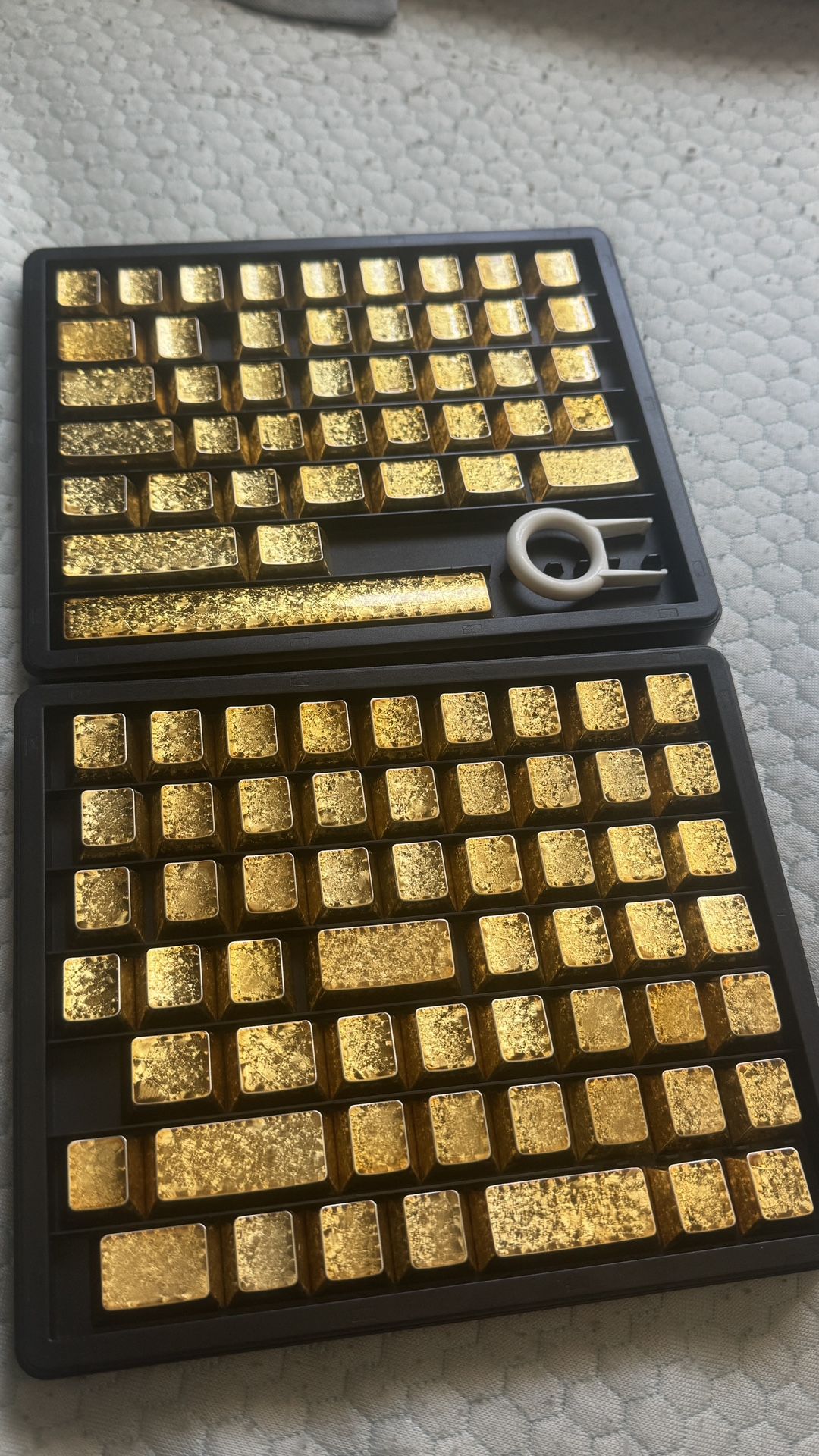 Custom Gold "Gold Bar" Keycap Set for Mechanical Keyboard