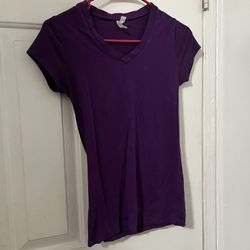 Purple V Top