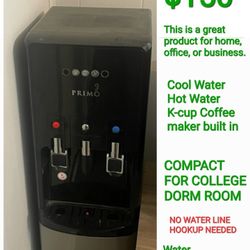 PRIMO COOL/HOT WATER COOLER w/ K-cup Built In