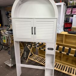 Spurgehom Over The Toilet Storage Cabinet, Bathroom Shelf Organizer Freestanding, 