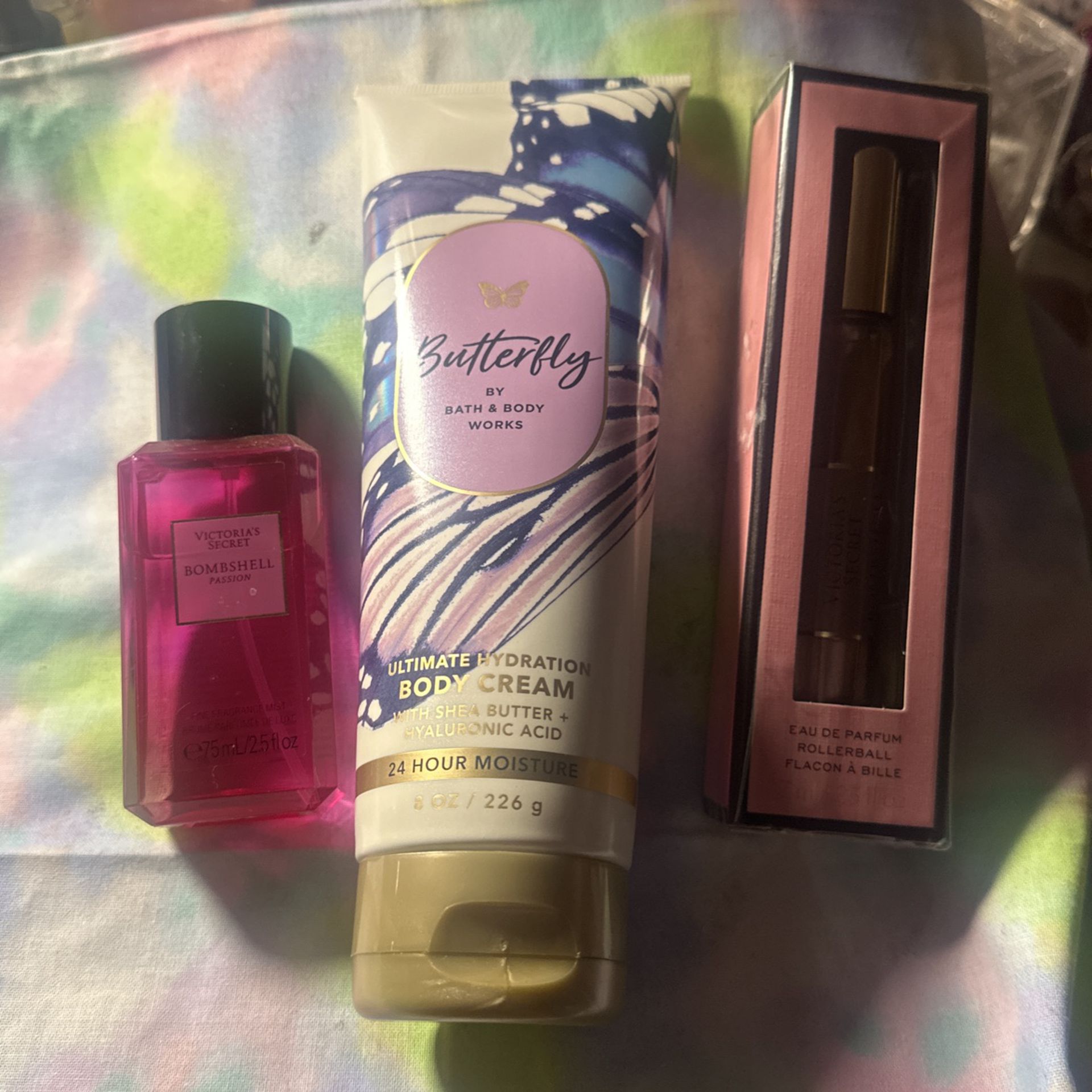 Three Combo Mini Spray, Body Cream, And Perfume