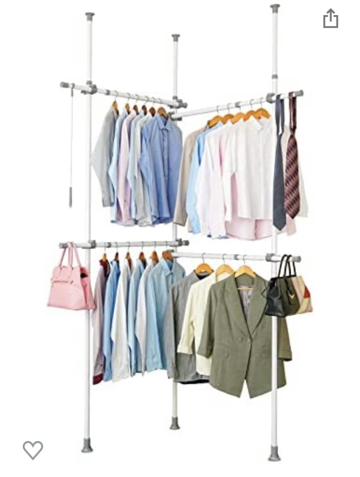 Double Clothing Rack