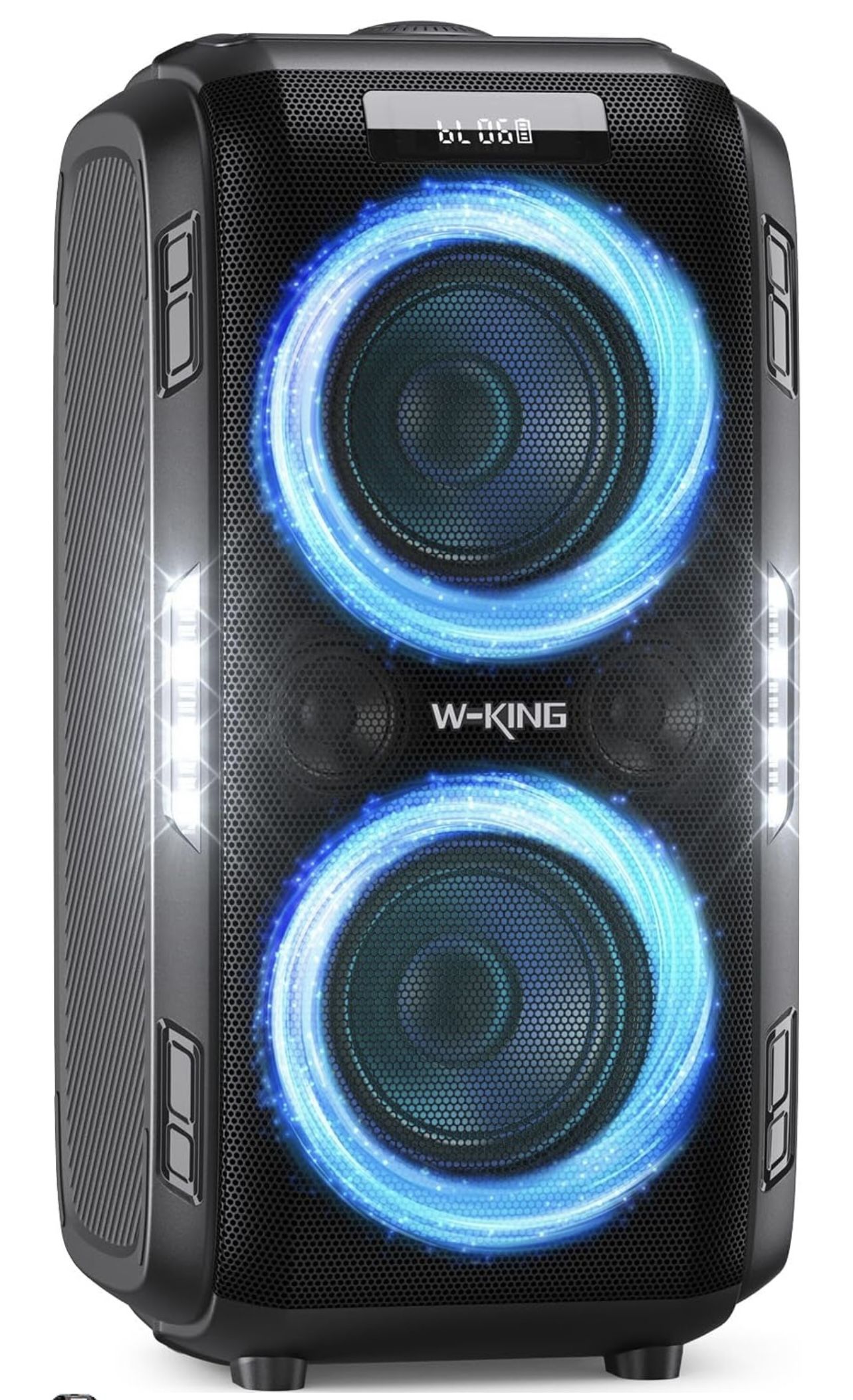 W-KING 250W PEAK Large Bluetooth Speaker Loudest/Massive 120dB/12 Custom Bass,