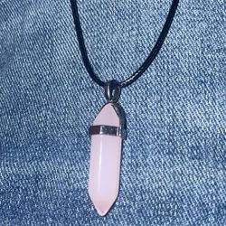 Light Pink Crystal Necklace 