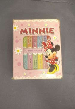 Disney Minnie Mouse My First Library 12 Board Books Complete Carry Case Set