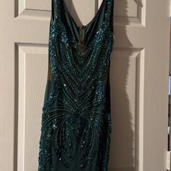 Prom Dress Size Med To Large Green 