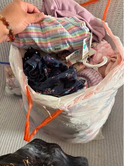 Bag full of babygirl clothes