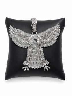 925 Sterling Silver 8.40CTW MOISSANITE Bird Iced Out Men’s Pendant