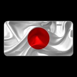 License Plate Novelty Car Front Japan Flag Nation Country National